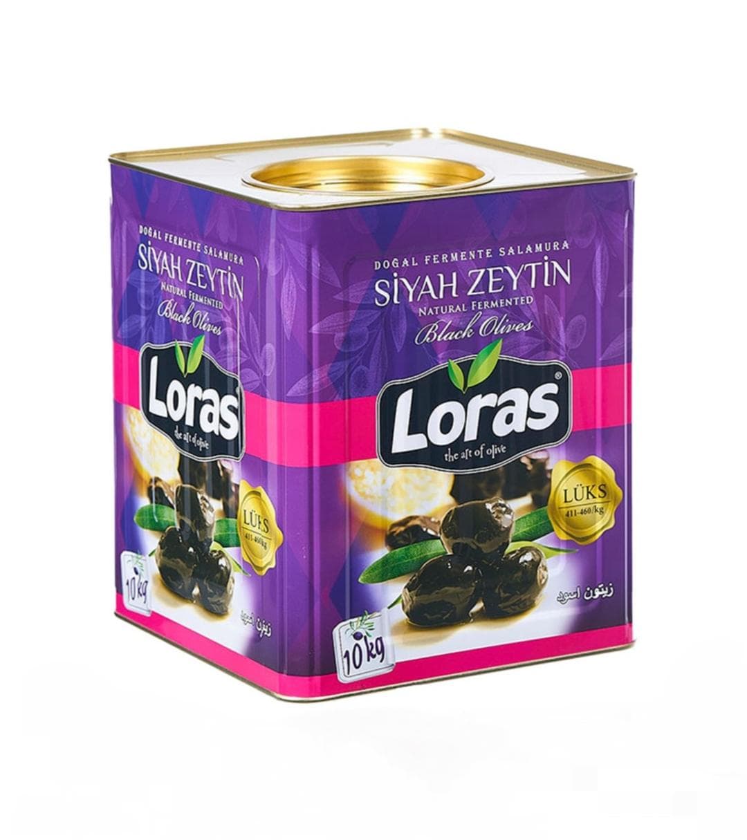 زیتون سیاه چروک لوراس 10 کیلو گرم خالص