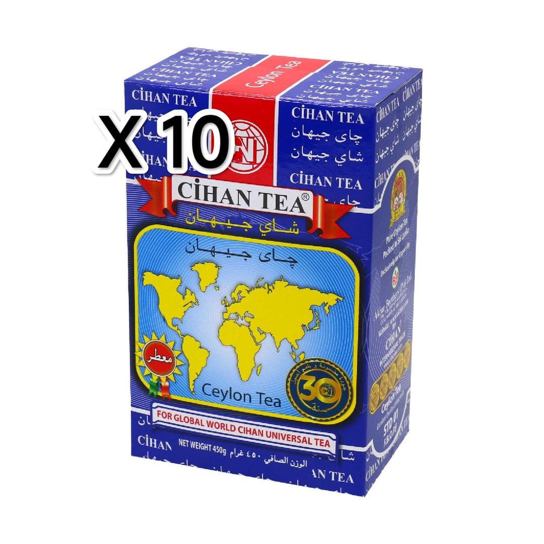 چای معطر جیهان 450 گرم اصل بسته 10 عددی