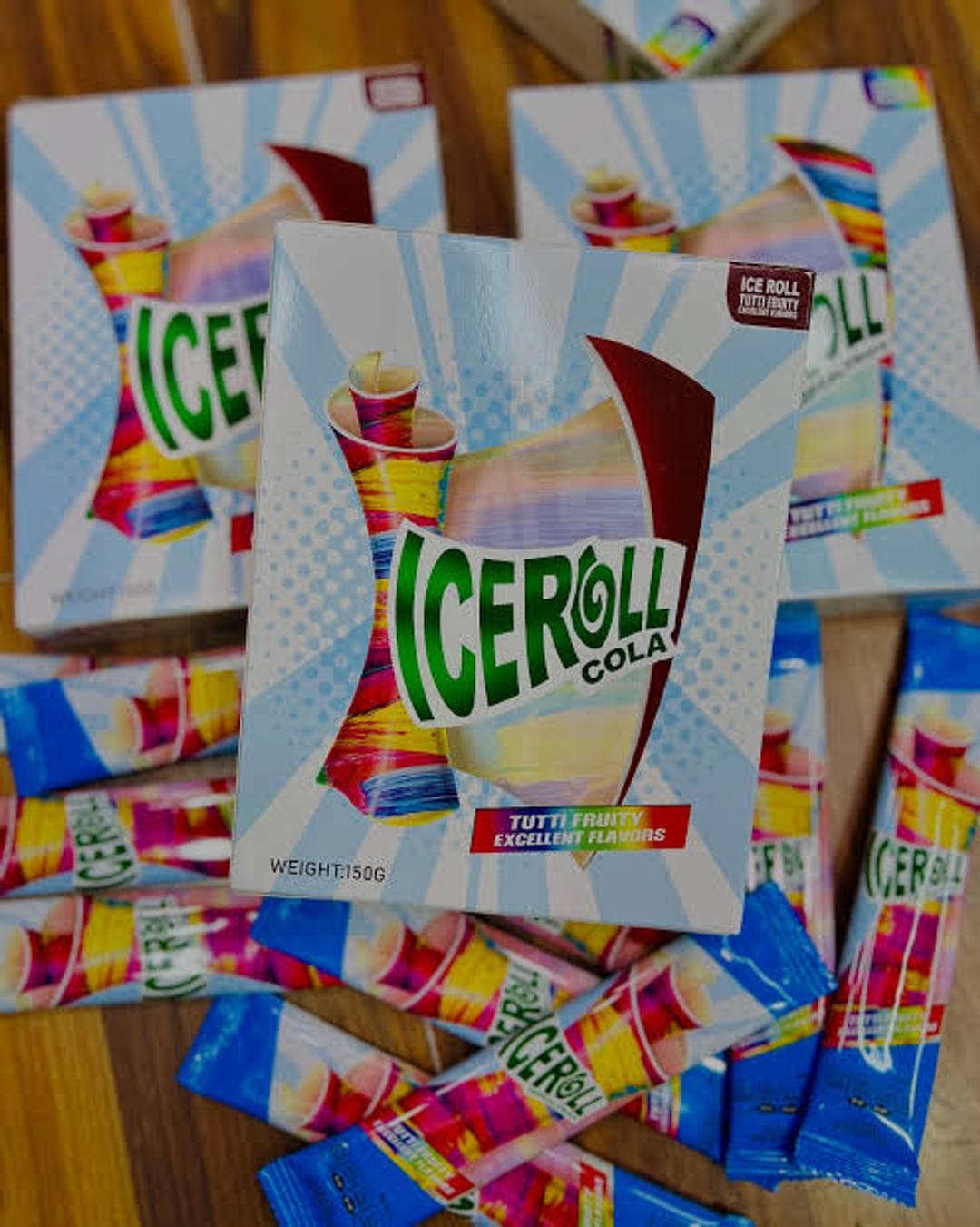 لواشک آمریکایی رول آپ آیس رول با طعم بلوبری 10 عددی – Ice Roll Strawberry